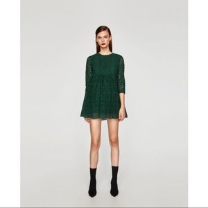 Zara Trafuluc mini romper forest green